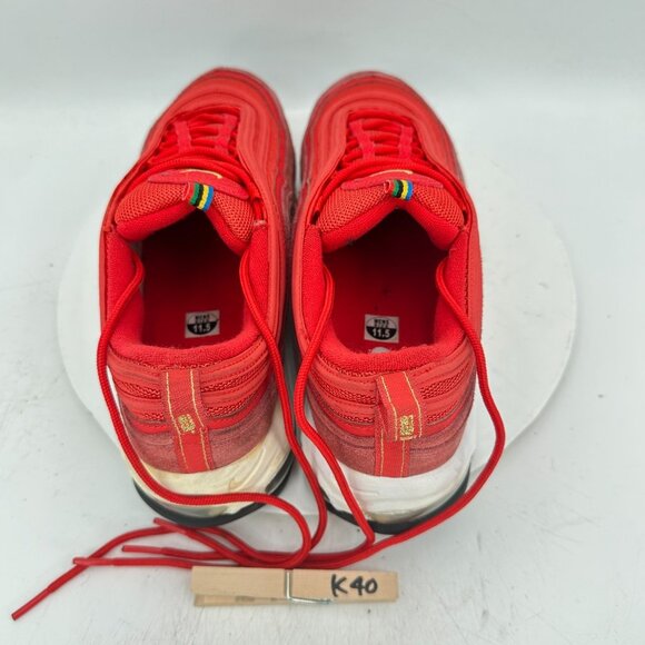 Nike Air Max 97 Men Size 11.5 CI3708-600 Challenge Red Gold Training Shoes - Picture 9 of 11
